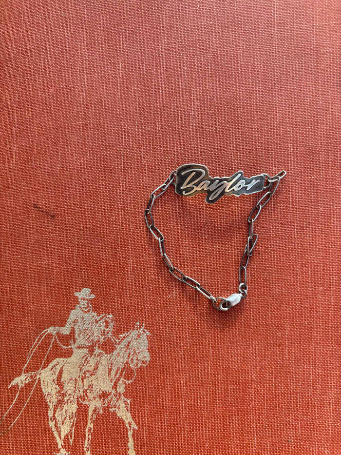 Custom Sterling Name Bracelet
