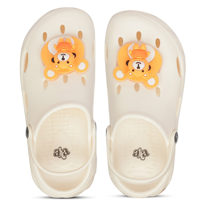 A-HA BEACHWALK7 Cream Casual Clogs for Kids