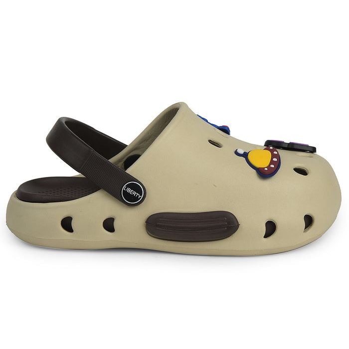 A-HA Beige Casual Clogs For Kids CUTIER