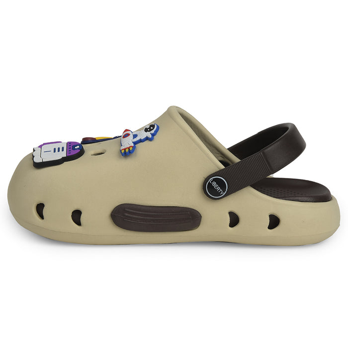 A-HA Beige Casual Clogs For Kids CUTIER
