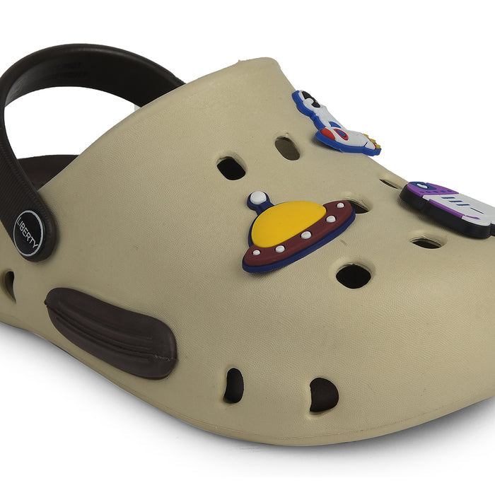 A-HA Beige Casual Clogs For Kids CUTIER