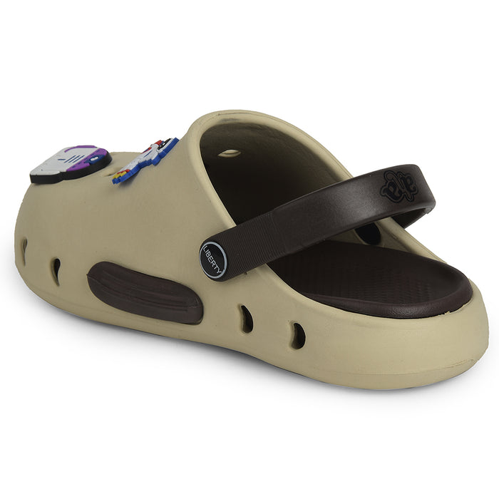 A-HA Beige Casual Clogs For Kids CUTIER