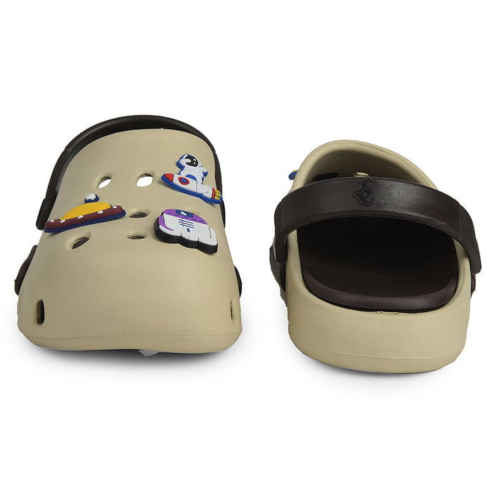 A-HA Beige Casual Clogs For Kids CUTIER