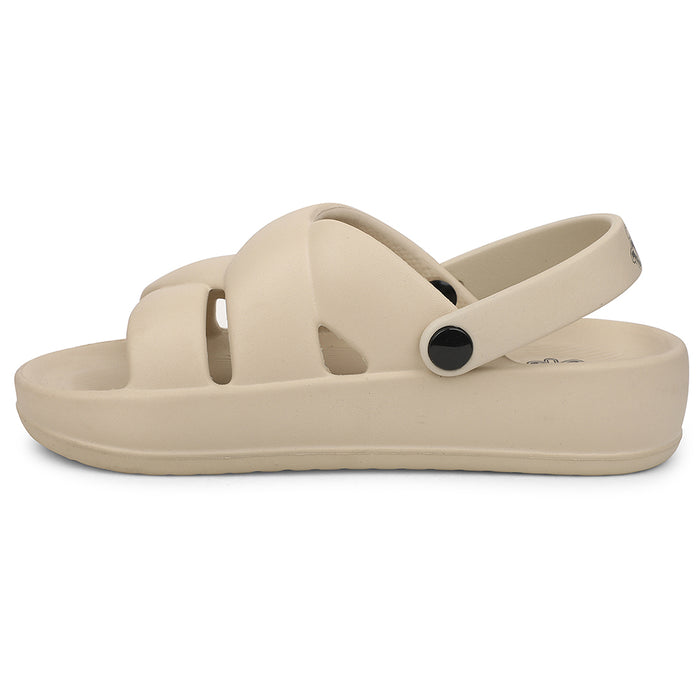 A-HA Beige Casual Slingback Clogs For Women FDL-1