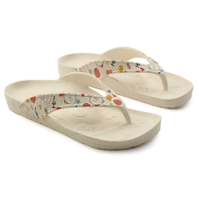 A-HA Beige Casual Slipper For Women HAPPI-LE By Liberty