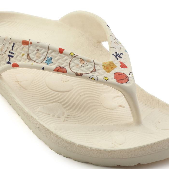 A-HA Beige Casual Slipper For Women HAPPI-LE By Liberty