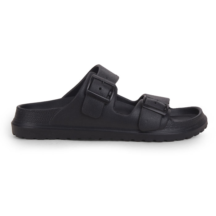 A-HA Black Casual Flat Sandal For Men COMMIT By Liberty