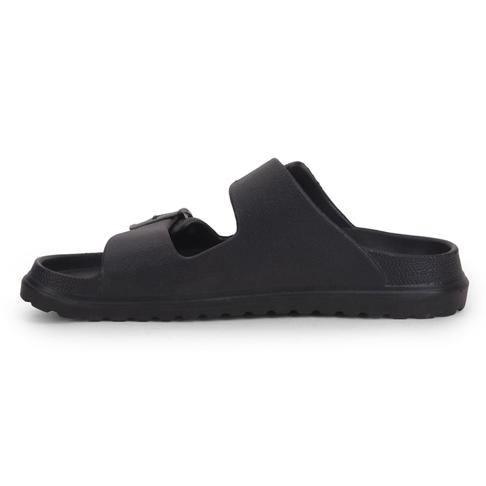 A-HA Black Casual Flat Sandal For Men COMMIT By Liberty