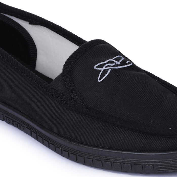 A-HA Black Casual Non Lacing Shoes For Men WALKER-E