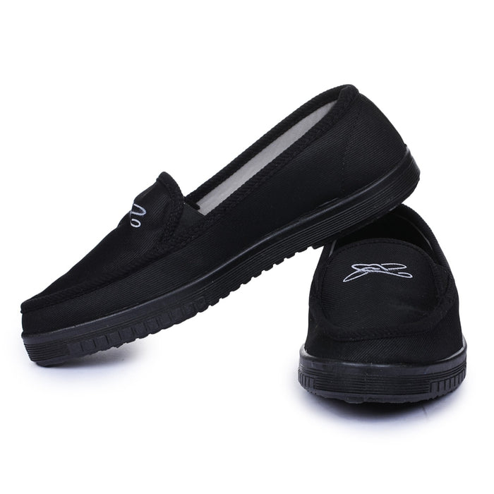A-HA Black Casual Non Lacing Shoes For Men WALKER-E