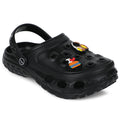 A-HA Black Casual Slingback Clogs For Kids PRL-4 By Liberty
