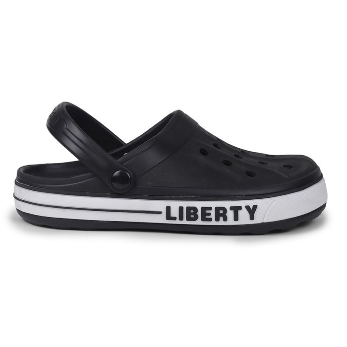 A-HA Black Casual Slip-on Clogs For Men LITEWALK By Liberty