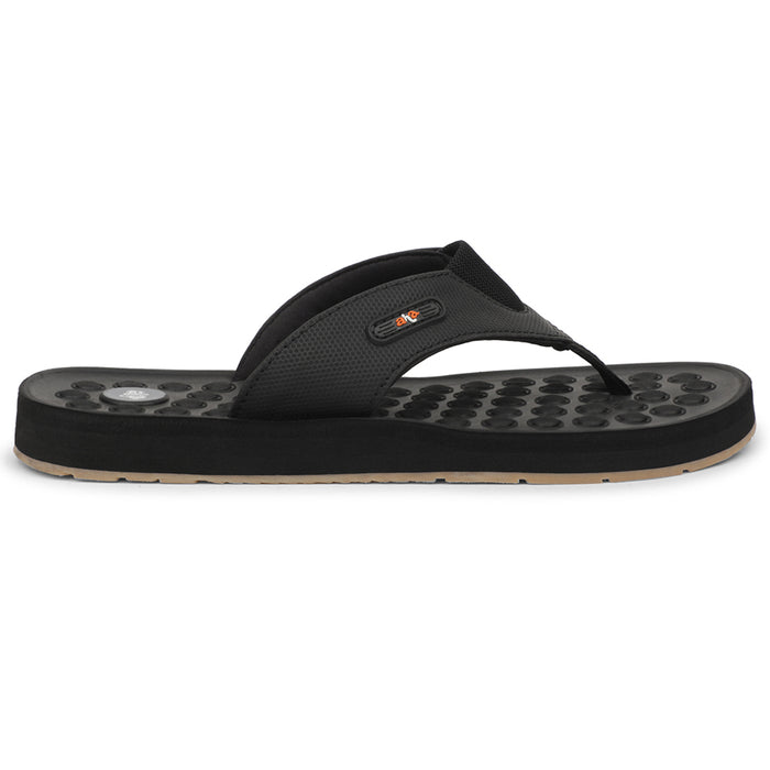 A-HA Black Casual Slipper For Men ANCO-11