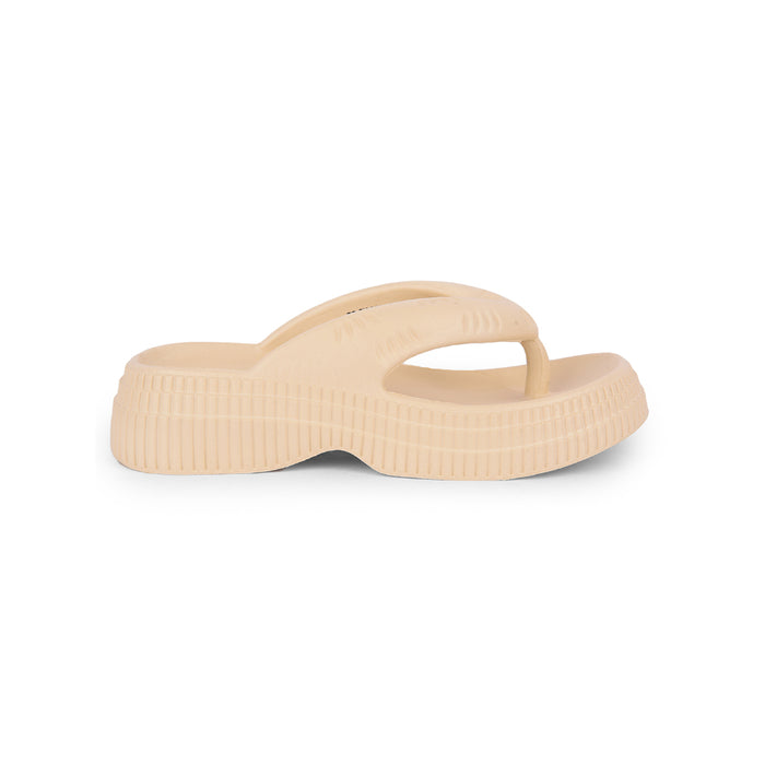 A-HA Casual Beige Flip Flop For Women ZQ-SH-11 By Liberty