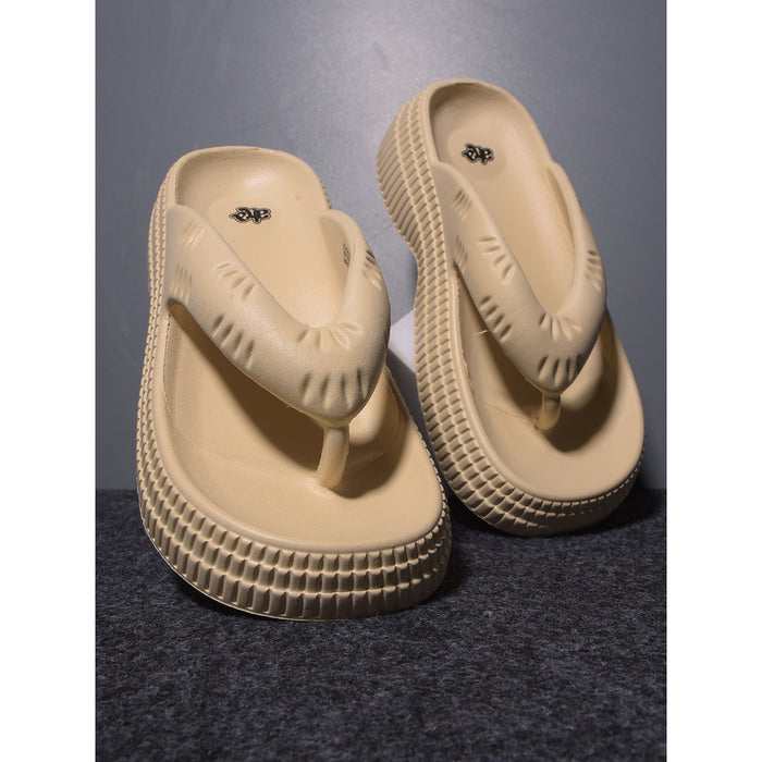 A-HA Casual Beige Flip Flop For Women ZQ-SH-11 By Liberty