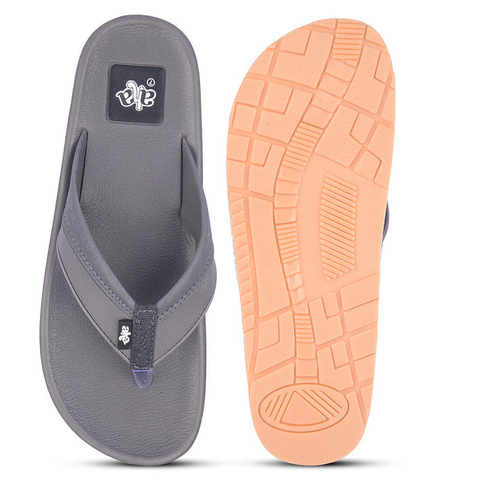 A-HA Casual Grey Flip Flops For Men ANCO-3 By Liberty