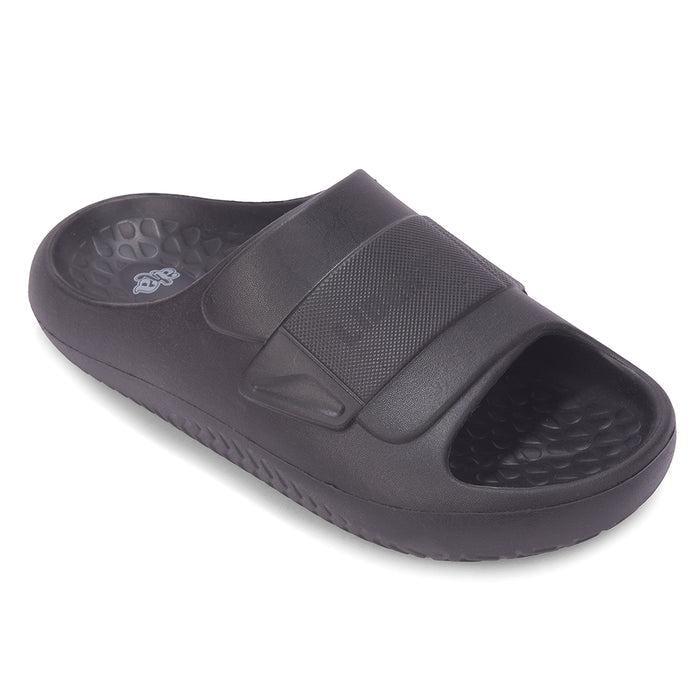 A Ha Dailywalk Black Casual Slip On Slides For Men By Liberty