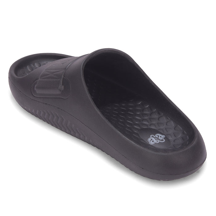 A Ha Dailywalk Black Casual Slip On Slides For Men By Liberty