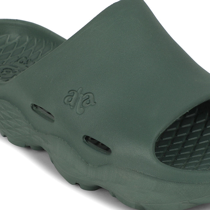 A-HA Green Casual Slipper For Men SOFTWALK By Liberty