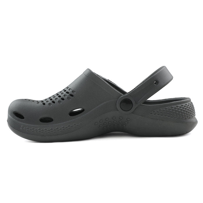 A-HA Grey Slingback Clogs For Men GMF-02E By Liberty