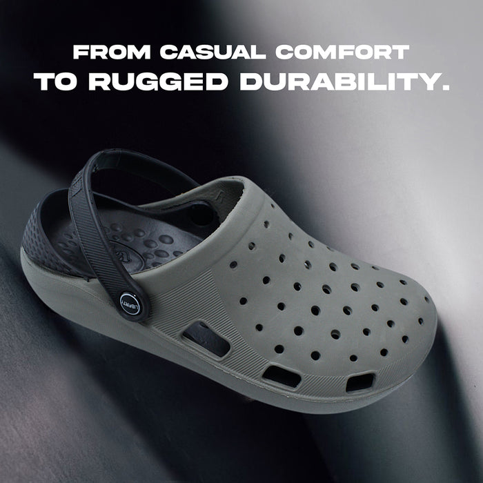 A-HA Grey Slingback Clogs For Men LPMXT-800 By Liberty