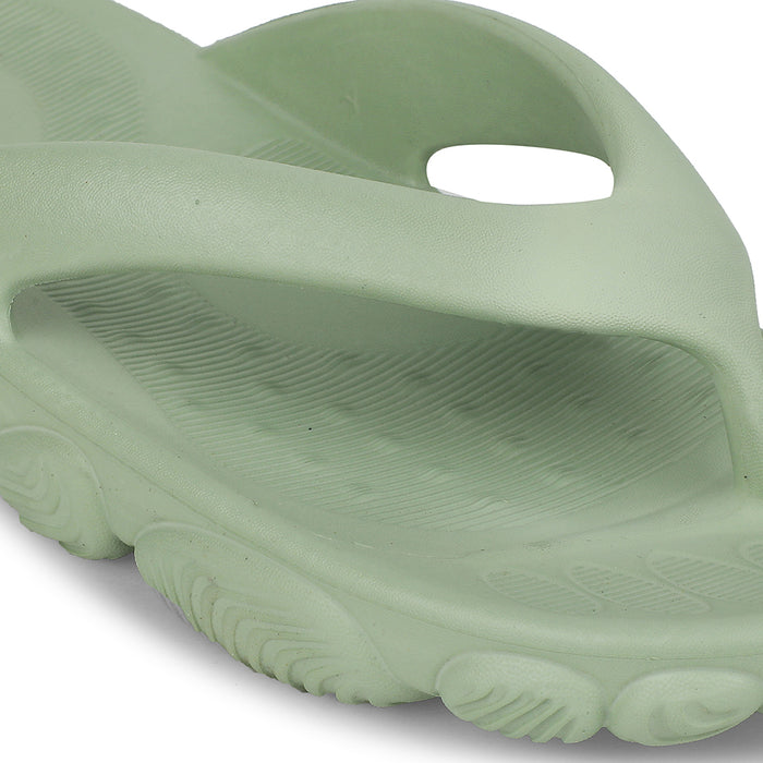 A-HA Light Green Casual Slipper For Women BEACHLITEL By Liberty