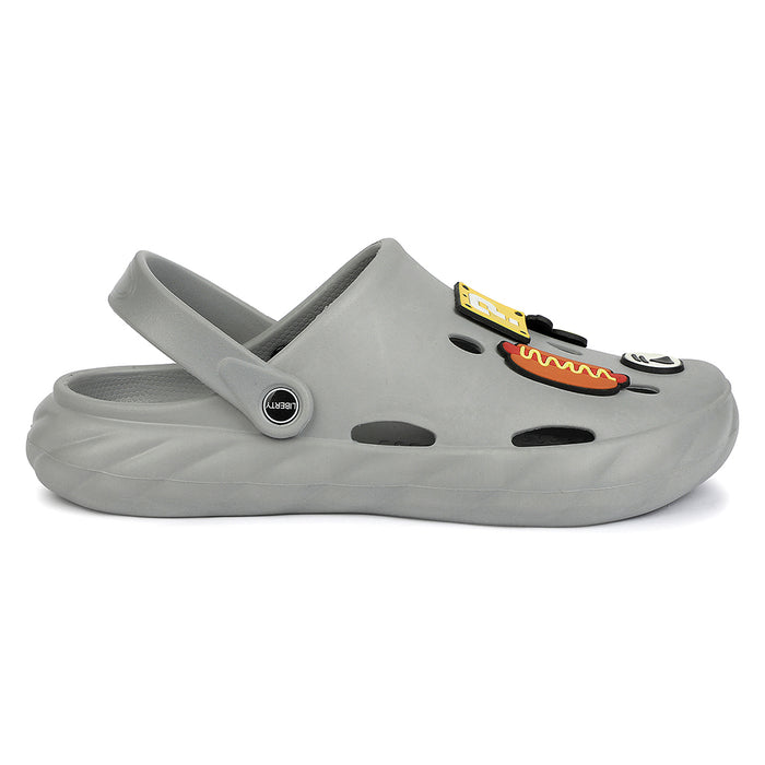 A Ha Light Grey Casual Clogs For Men Beachwalkm By Liberty