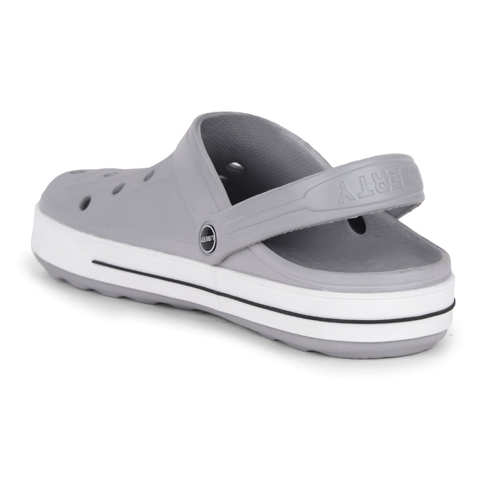 A-HA Light Grey Casual Slip-on Clogs For Men LITEWALK By Liberty