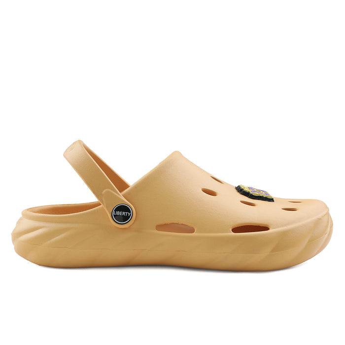 A-HA Mustard Casual Clogs For Kids BEACHWALKK By Liberty