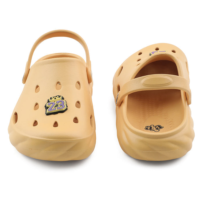 A-HA Mustard Casual Clogs For Kids BEACHWALKK By Liberty