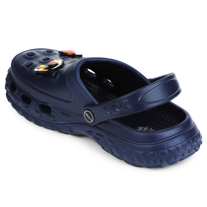 A-HA Navy Blue Casual Slingback Clogs For Kids PRL-4 By Liberty