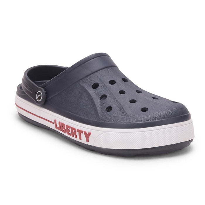 A-HA Navy Blue Casual Slip-on Clogs For Men LITEWALK By Liberty