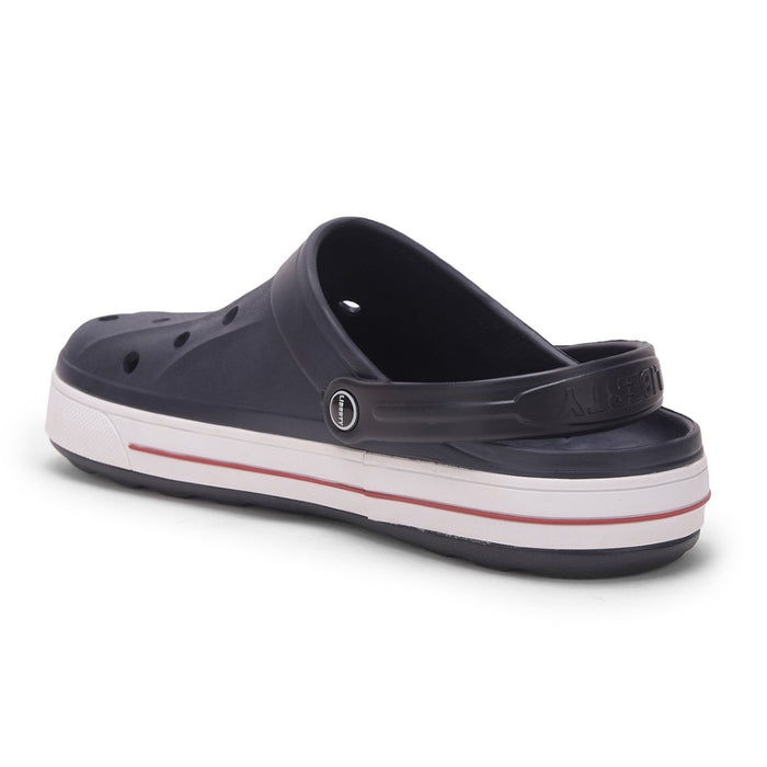 A-HA Navy Blue Casual Slip-on Clogs For Men LITEWALK By Liberty