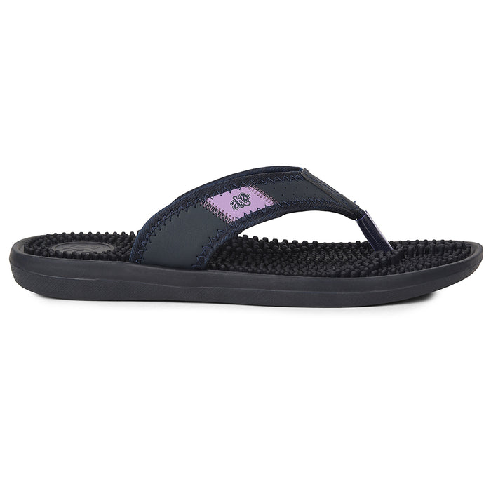 A-HA Navy Blue Casual Slipper For Women ACUPLUS-2