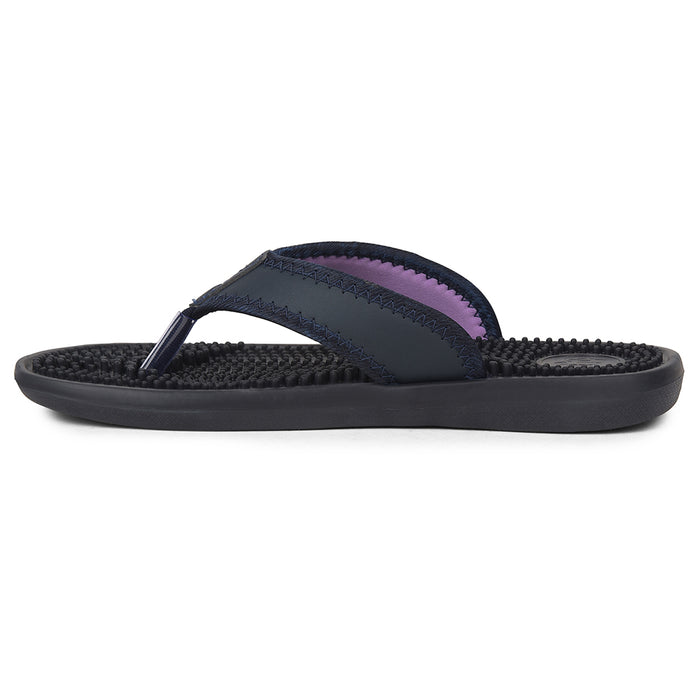 A-HA Navy Blue Casual Slipper For Women ACUPLUS-2