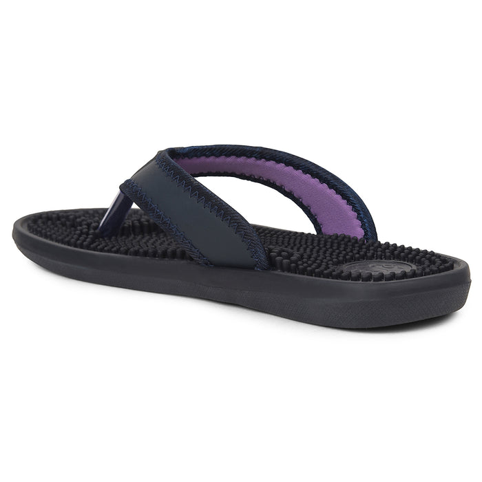 A-HA Navy Blue Casual Slipper For Women ACUPLUS-2