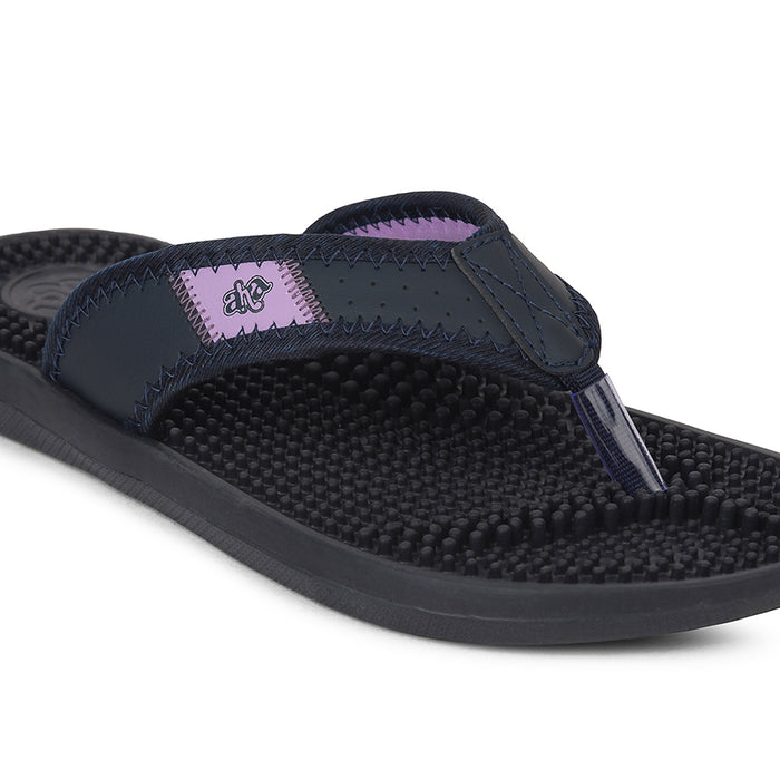 A-HA Navy Blue Casual Slipper For Women ACUPLUS-2