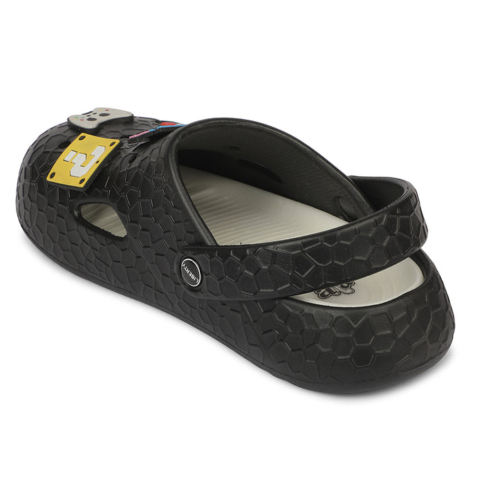A-HA NITPROWALK Women's Black Casual Clogs - Nitro Sole with Slingback Strap & Molded EVA