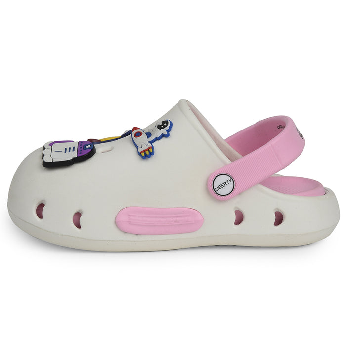 A-HA Off White Casual Clogs For Kids CUTIER