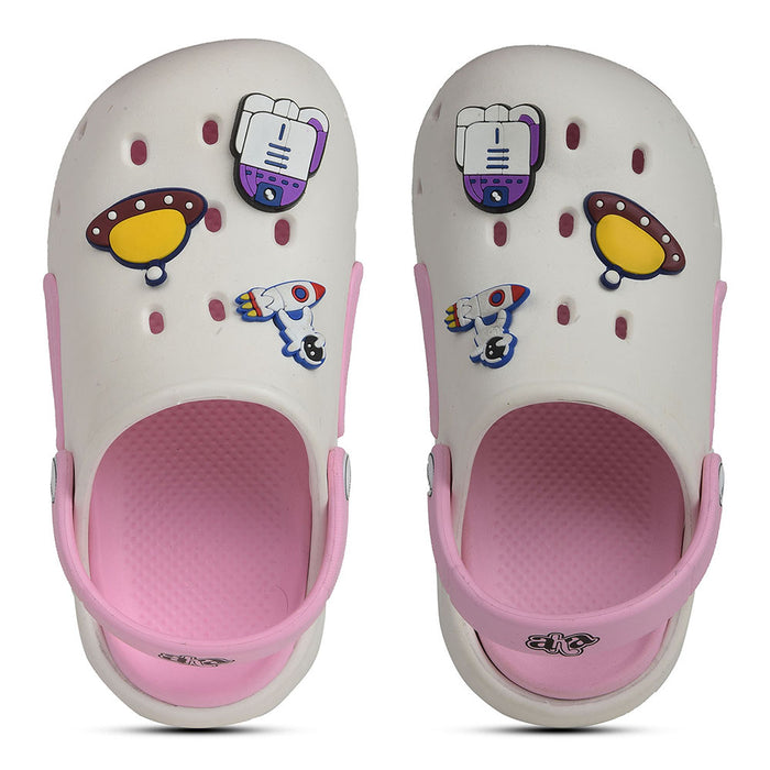A-HA Off White Casual Clogs For Kids CUTIER