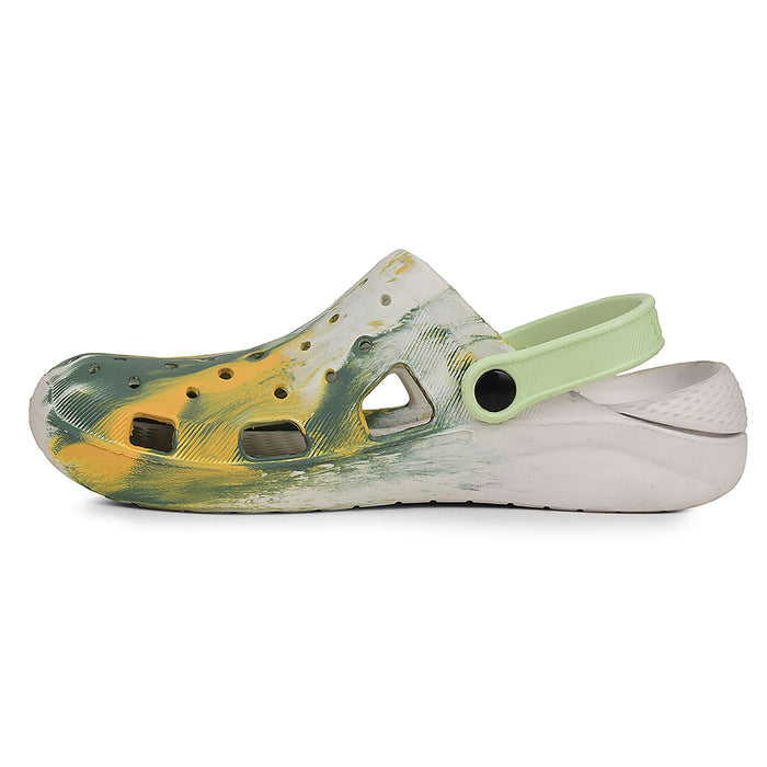 A-HA Off White Slingback Clogs For Men LPMXT-961E By Liberty