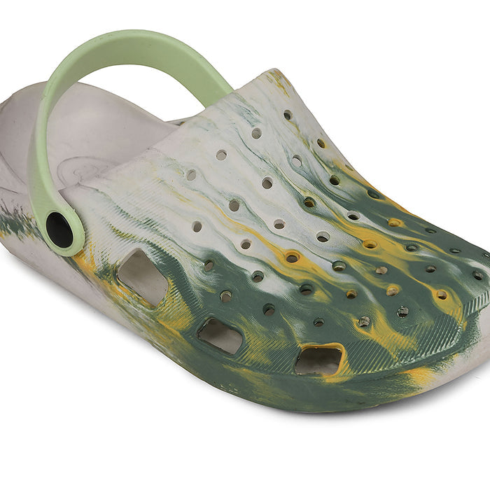 A-HA Off White Slingback Clogs For Men LPMXT-961E By Liberty