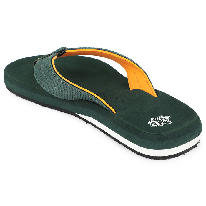 A-HA Olive Green Casual Slipper For Men AGL-4 By Liberty