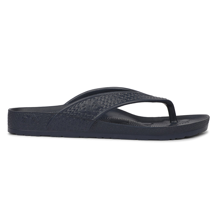 A-HA ORTHO-2M Navy Blue Casual Slippers for Men by Liberty