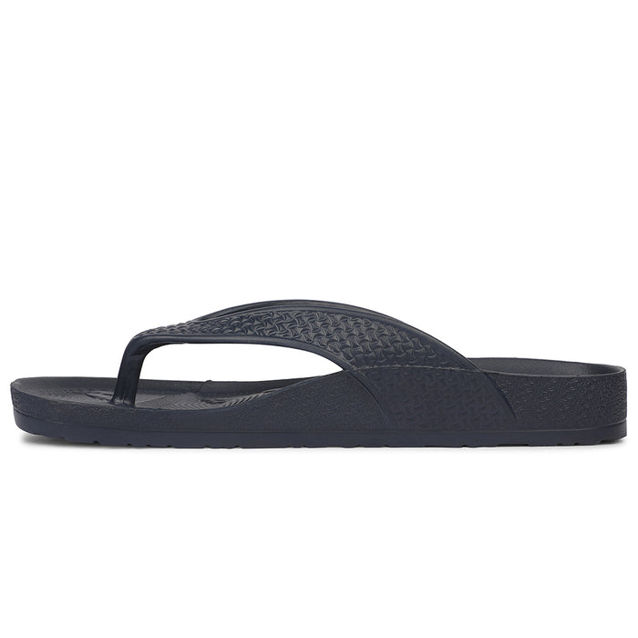 A-HA ORTHO-2M Navy Blue Casual Slippers for Men by Liberty