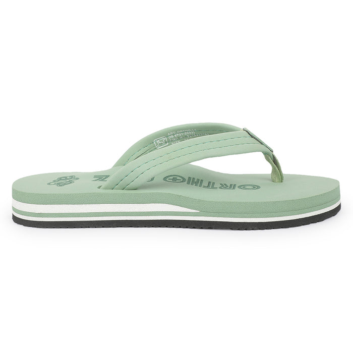 A-HA ORTHO-L1 Sea Green Casual Slip on Slippers for Women by Liberty