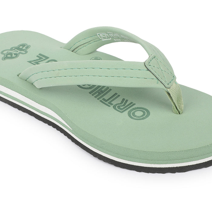 A-HA ORTHO-L1 Sea Green Casual Slip on Slippers for Women by Liberty