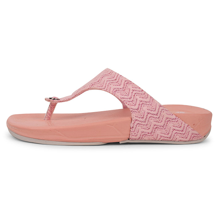 A-HA Peach Casual Slipper For Women DIVA-60E By Liberty