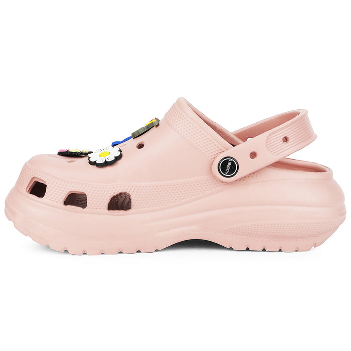 A-HA Peach Slingback Clogs For Women PRL-3 By Liberty