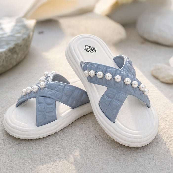 A-HA RESTWALK-2 SKy Blue Casual Slides For Women By Liberty